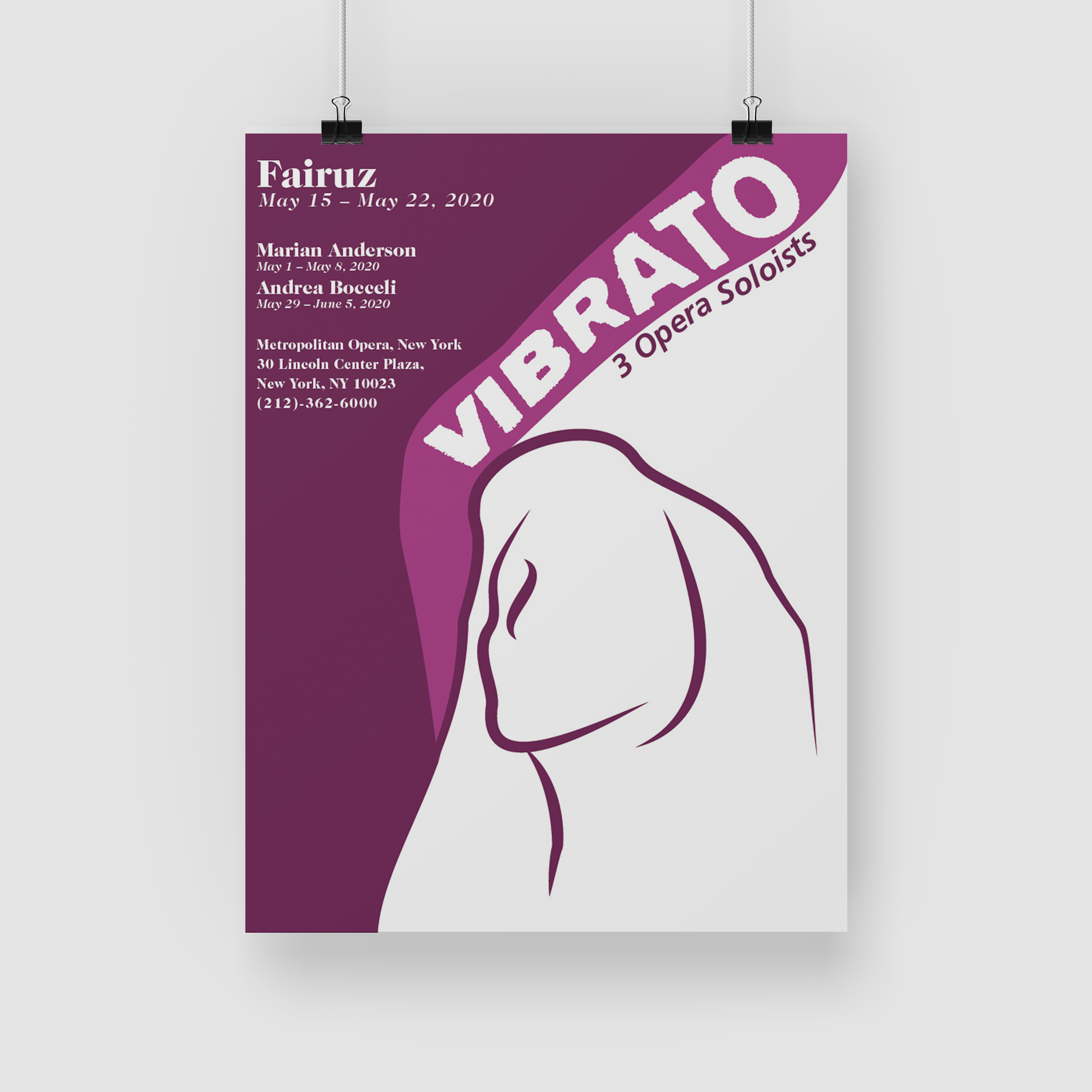 Vibrato: Fairuz Poster Mockup